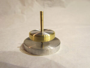 1.25" Precision Metal Spinning Top with Centering Plate